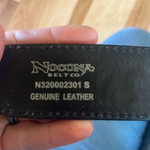 Women’s Nocona Tooled Leather Sunflower Belt - Picture 4 of 4